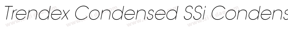Trendex Condensed SSi Condensed字体转换